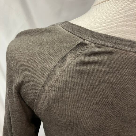 Dantelle Oil Dye Ruffle Hem Tunic‎ Top Grey Womens small Drop Waist Boho Grunge - Picture 8 of 13